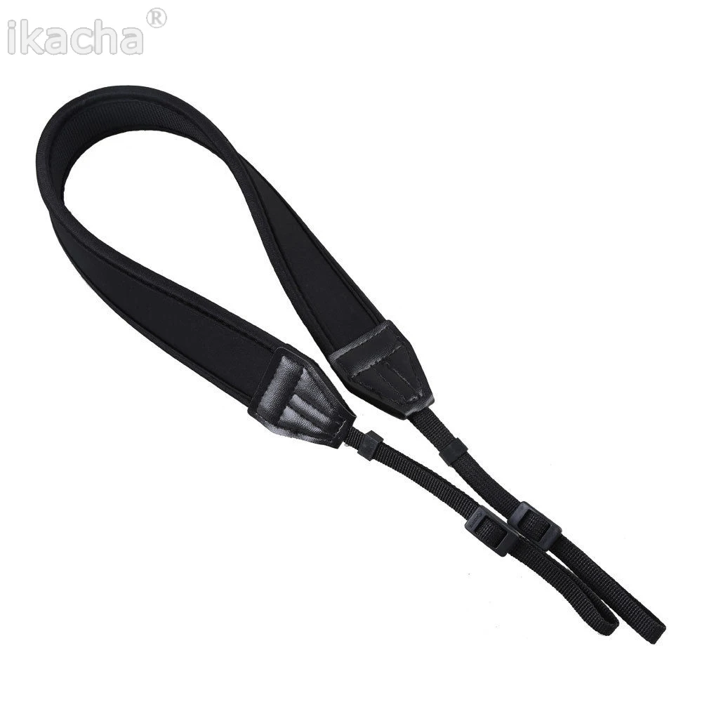 Black Adjusted Neoprene Neck Strap Belt for Canon for Nikon for Sony for Pentax DSLR Camera (4)