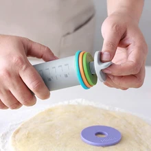 Новые многофункциональные шпильки для помадки, пирога, печенья, Толстая Регулируемая силиконовая Скалка, инструменты для выпечки TE889