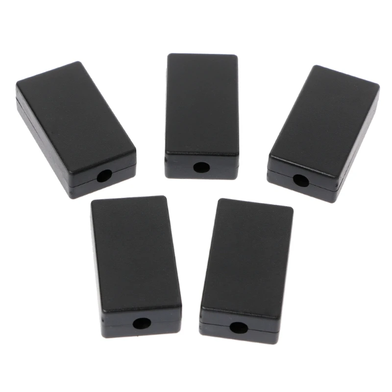 

5 Pcs/1 Set Black Color Junction Box New Plastic Electronic Project Box Enclosure Instrument Case DIY 48x26x15mm
