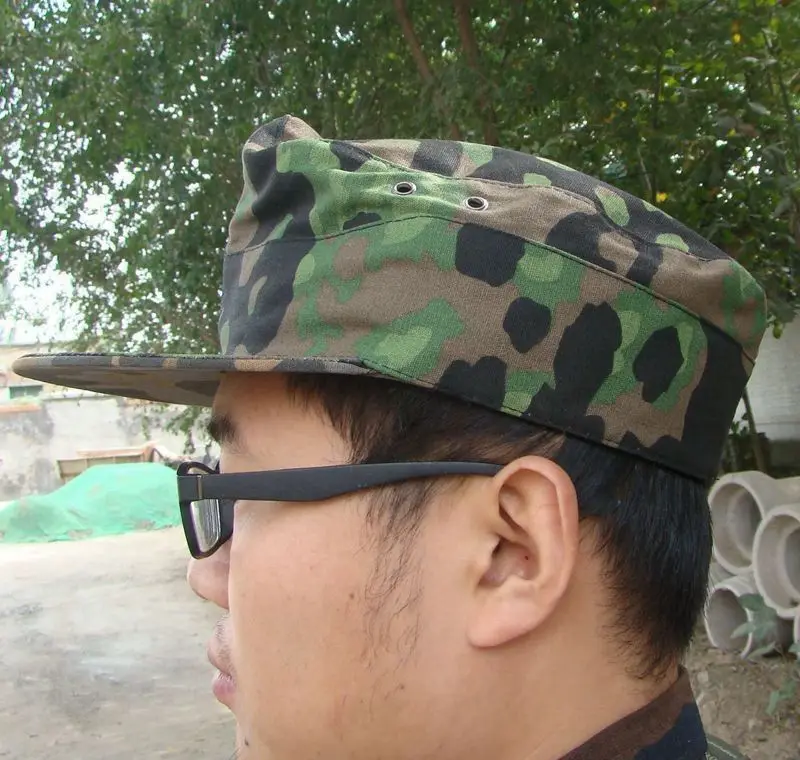 

WW2 GERMAN ELITE PLANE TREE NO3 CAMO REVERSIBLE PANZER M40 FIELD CAP HAT IN SIZES