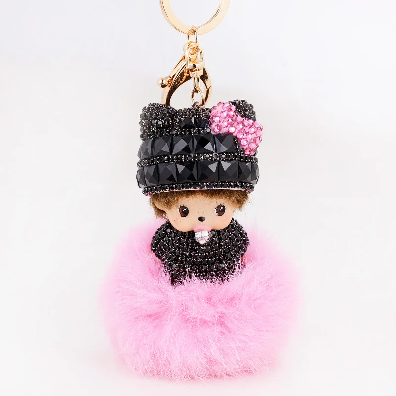 Monchichi Monchichi Porte-clés Luffy Mignon Kering Clé De Voiture Créative Cloche Pendentif