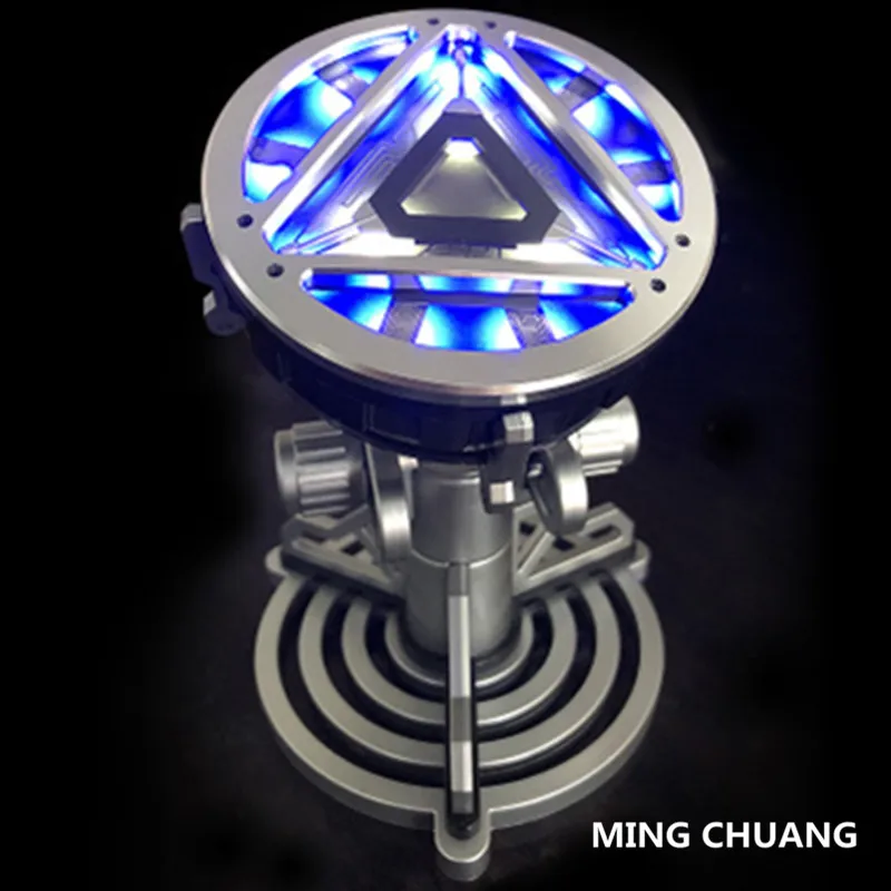 

Iron Man 3 Superhero 1:1 Arc Reactor Aluminum Alloy With LED Light Remote Control Plastic Action Figure Collectible Model Toy
