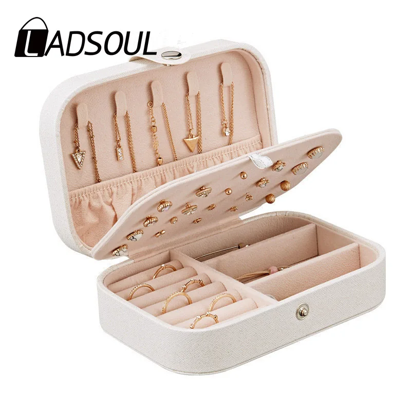 

LADSOUL 2019 New Arrival Fresh Simple Women Earrings Jewelry Multi-function Storage Cosmetic Bag Lady High-quality Makeup Bag