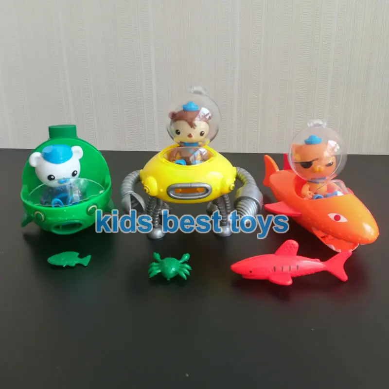 Octonauts транспортные средства лодка корабль подводные лодки с фигурками игрушечные лошадки капитан Барнакл квази для маленьких детей Рождественский подарок