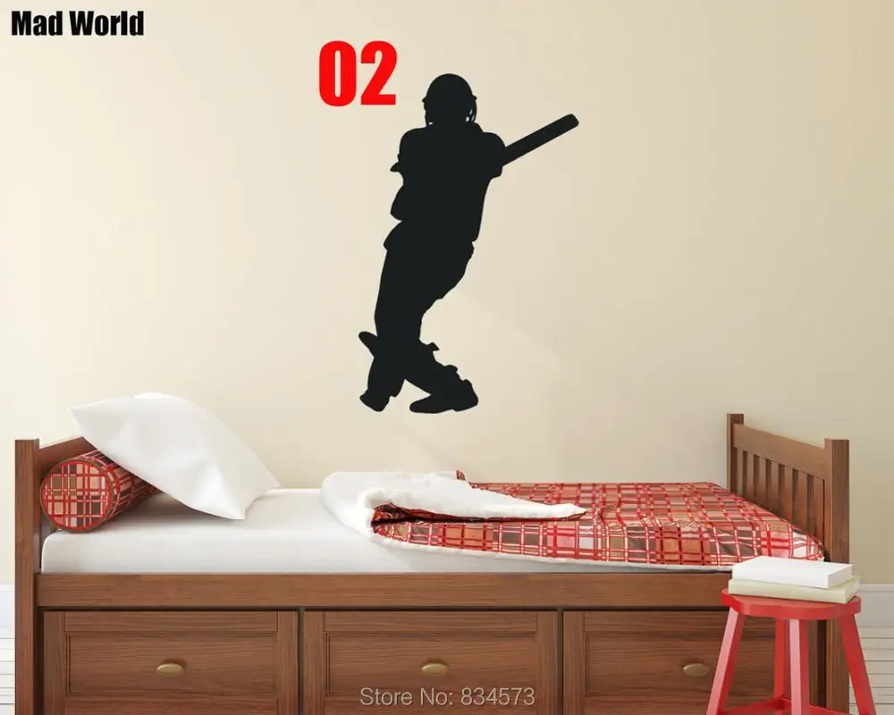 Cricket Batsman Player Sports Silhouette 02 56 86H 2