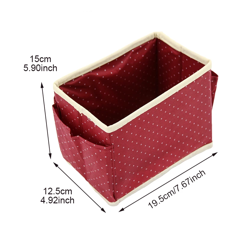 Милый Настольный косметический Органайзер в горошек, коробки для хранения косметики, нетканые контейнеры, аксессуары для мытья, коробки, Органайзер