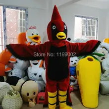 Высокое качество красная птица талисман костюм
