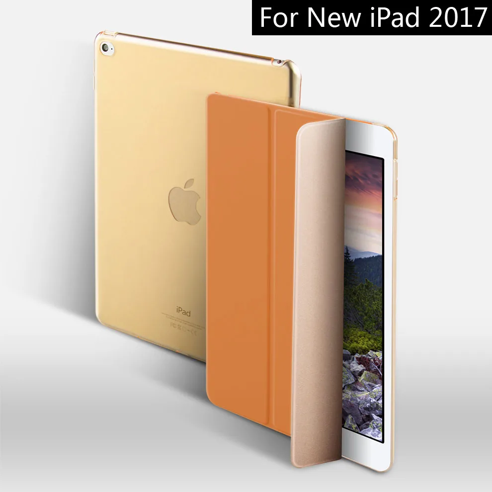 Чехол для нового iPad 9,7 дюйма, ZVRUA YiPPee цветной PU смарт-чехол, Магнитный чехол, модель A1822 A1823 A1893 A1954 - Цвет: brown