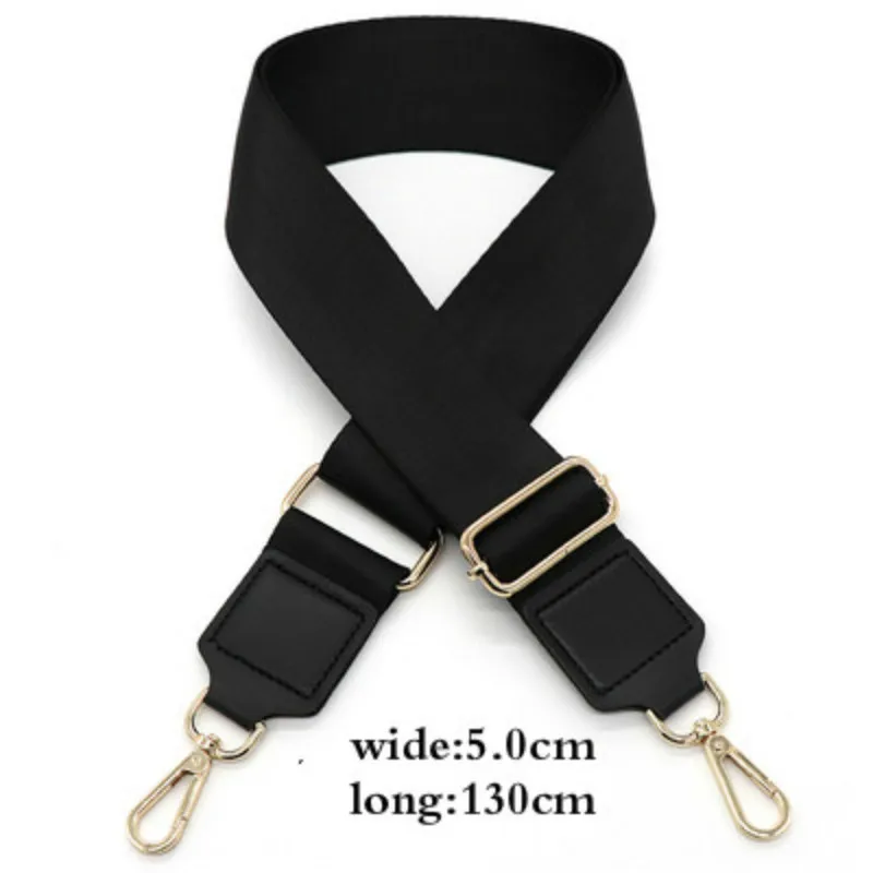 MEDADA Widened shoulder strap inclined bag fittings black nylon shoulder strap belt for bag 130cm