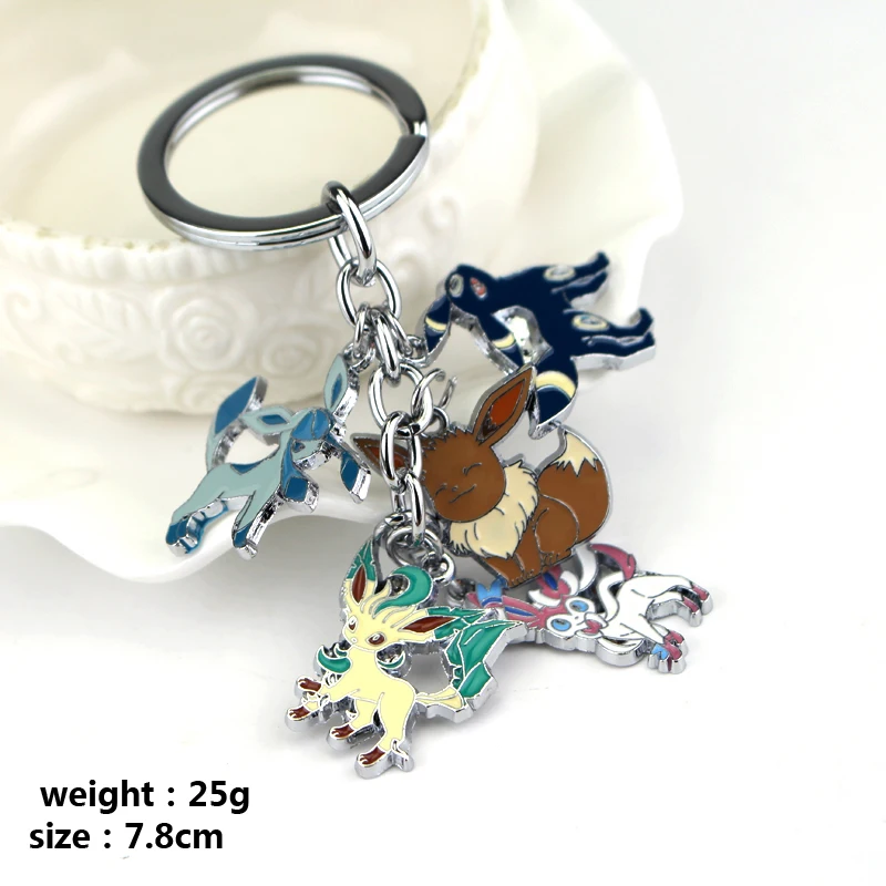Аниме Покемон брелок Карманный Монстр Иви Sylveon Umbreon Glaceon Leafeon унисекс Подвеска для
