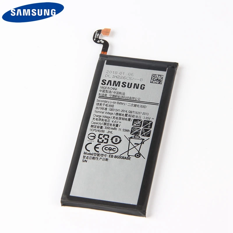 Оригинальная Замена телефон Батарея EB-BG930ABE для samsung GALAXY S7 G9300 G930F G930A G930L G9308 EB-BG930ABA Батарея 3000 мА-ч