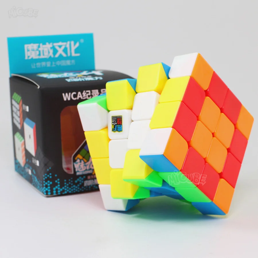 Волшебный куб Moyu Meilong 4x4 скоростной головоломка без косточек 4x4x4 Neo Cubo Magico 59 мм мини