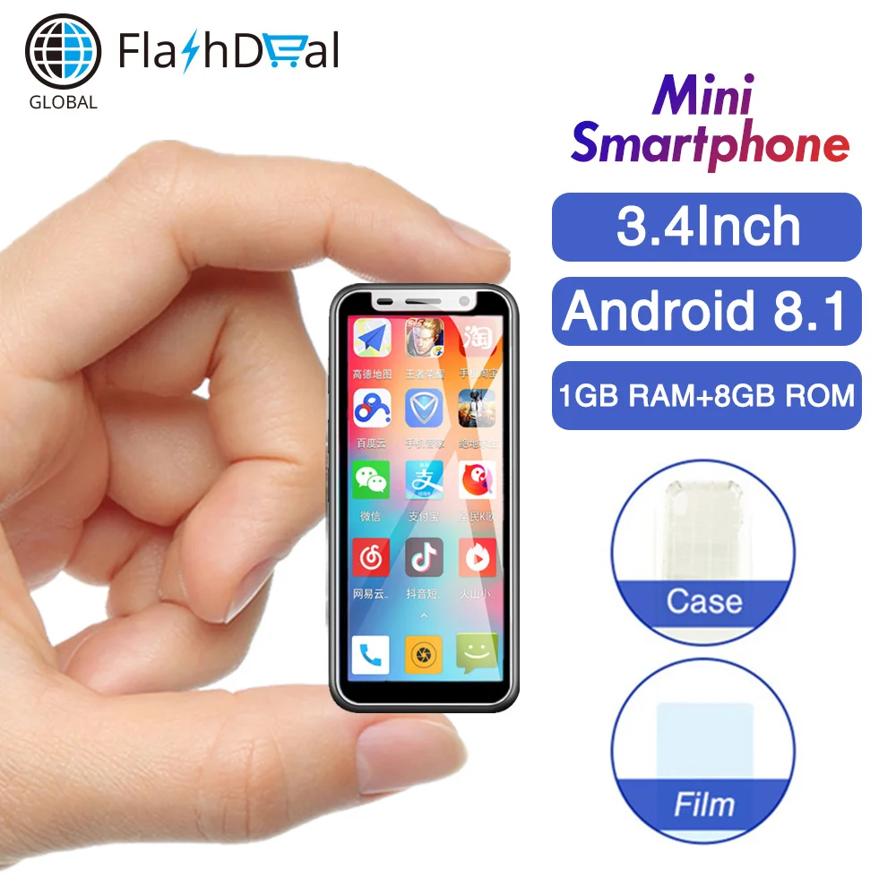 Melrose 2019 4G LTE Smallest Smartphone MTK6739 Quad Core 3.4'' Android 8.1 Fingerprint ID 2GB+8GB 2000mAh Mini 4G LTE Cellphone Melrose 2019 4G LTE Smallest Smartphone MTK6739 Quad Core 3.4'' Android 8.1 Fingerprint ID 2GB+8GB 2000mAh Mini 4G LTE Cellphone