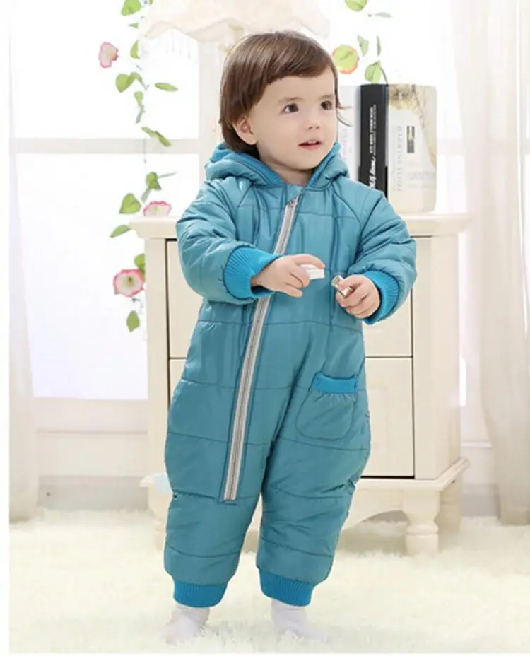 9-24Months Baby Winter Clothes Girl Boy Romper Warm Russian Baby Winter Jumpsuit Skiing Outerwear Clothing Colorful Snowsuit (19)