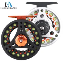 Maximumcatch eco 3/4/5/6/7/8wt voar carretel grande caramanchão alumínio voar carretel de pesca com carretel extra com linhas de mosca combo