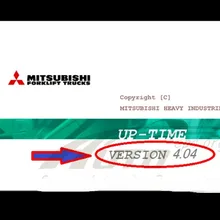 Время работы вилочного погрузчика v4.04+ трещина для Mitsubishi