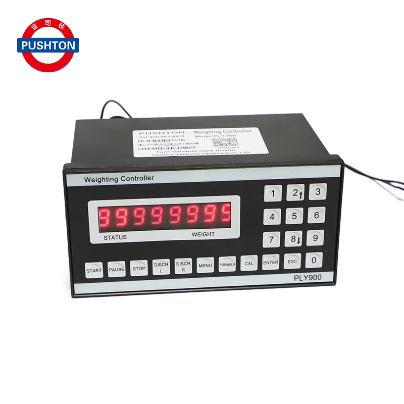 

PUSHTON Digital Weighing Controller LED Display Weight Controller Load-cells Indicator 1-4 Load Cell