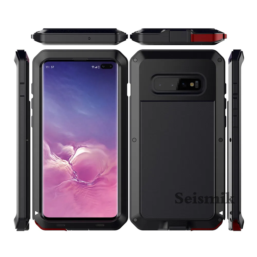 

Metal Case Shockproof Cover For Samsung S10 S10Plus S10E Note9 S8 S8plus S9 S9Plus Note 8 S7 Protective Luxury Heavy Duty Case