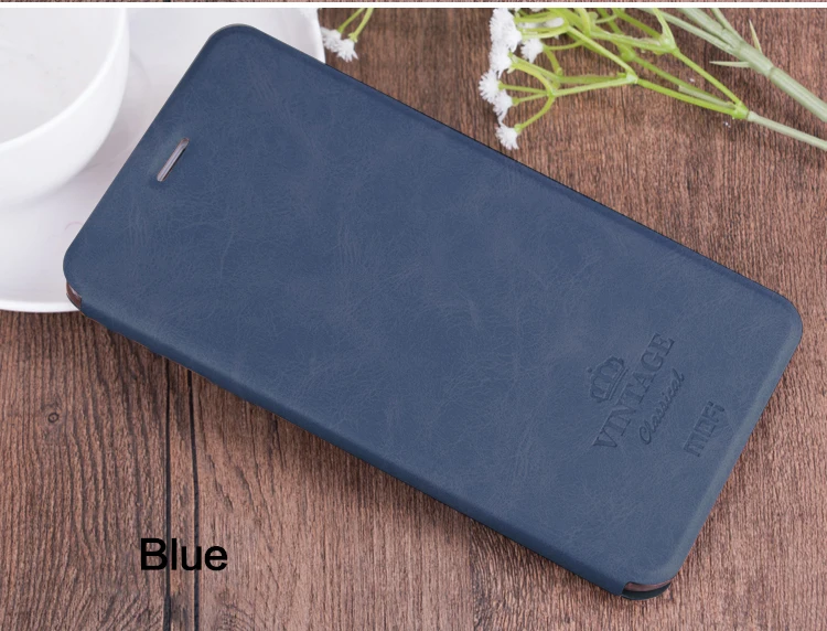 Синий Для Xiaomi Redmi Примечание 5A чехол MOFI откидной кожаный чехол-подставка для Xiaomi Redmi Примечание 5A Стильный чехол-бумажник из искусственной кожи 5,5'' - Цвет: Синий
