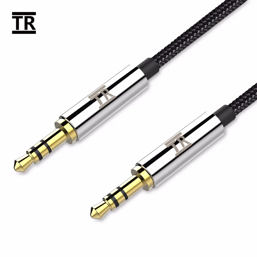 

TechRise 3.5mm Jack Audio Cable Gold Plated 3.5 mm Male to 3.5mm Male Aux Cable for iPhone Car Headphone Speaker Auxiliary Cable