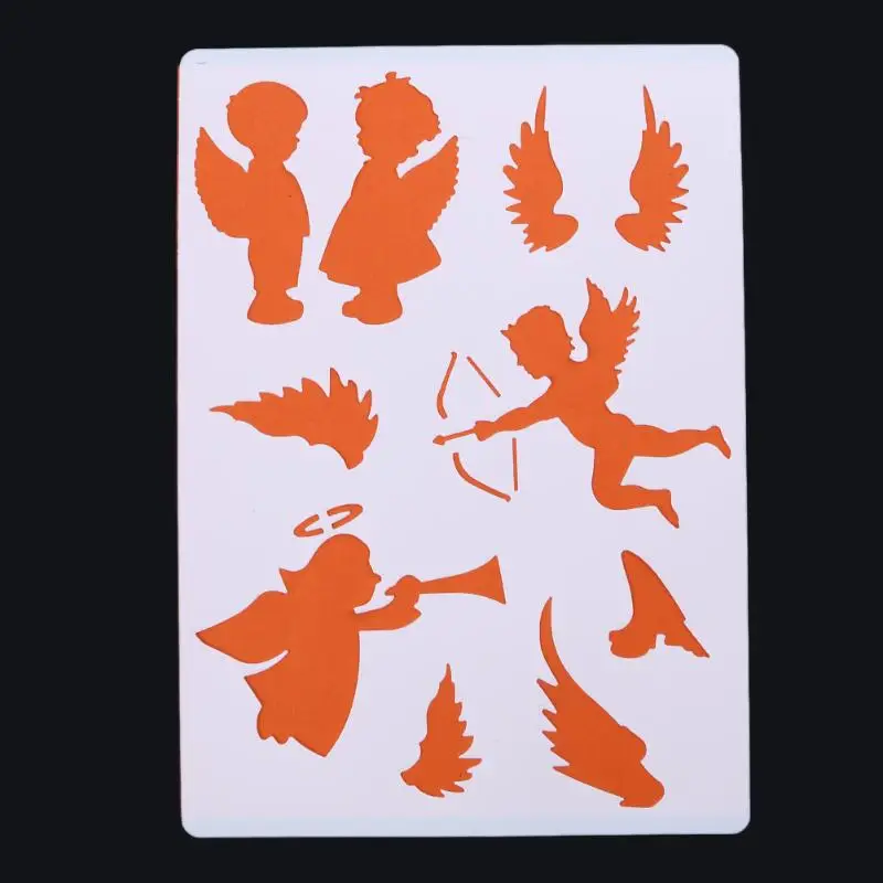 6x Layering Stencils For Walls Painting Scrapbooking Embossing Paper Cards