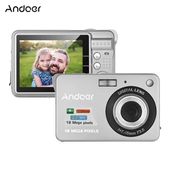 

Andoer 18M Digital Camera Video Camcorder Christmas Giftwith 2pcs Rechargeable Batteries 8X Digital Zoom Anti-shake 2.7inch LCD