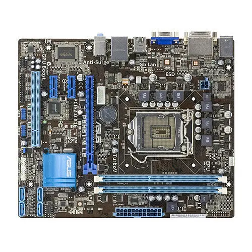 تستخدم ، ASUS P8H61-M لو المقبس LGA 1155 DDR3 16 جيجابايت دعم I3 I5 I7 uATX المتكاملة سطح اللوحة تستخدم ، ASUS P8H61-M لو المقبس LGA 1155 DDR3 16 جيجابايت دعم I3 I5 I7 uATX المتكاملة سطح اللوحة