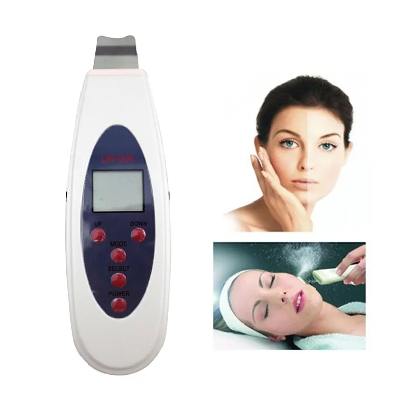 Ultrasonic Face Skin Scrubber Massager Facial Skin Deeply Cleaning Acne