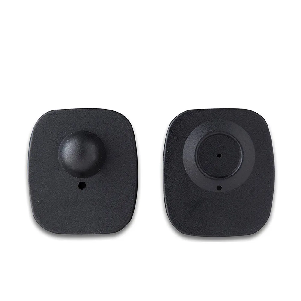 

200pcs 8.2Mhz RF Reusable EAS Mini Square Tag Retail Security Clothes Hard Tags for Garment Shop Supermarket