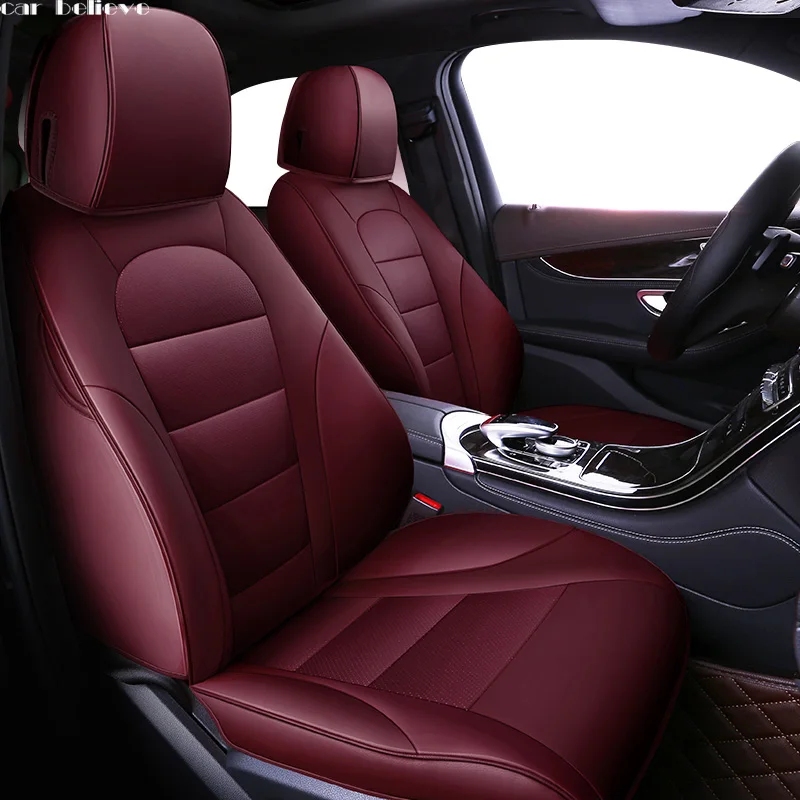 

Car Believe leather car seat cover For volvo v50 v40 c30 xc90 xc60 s80 s60 s40 v70 accessories covers for vehicle seats