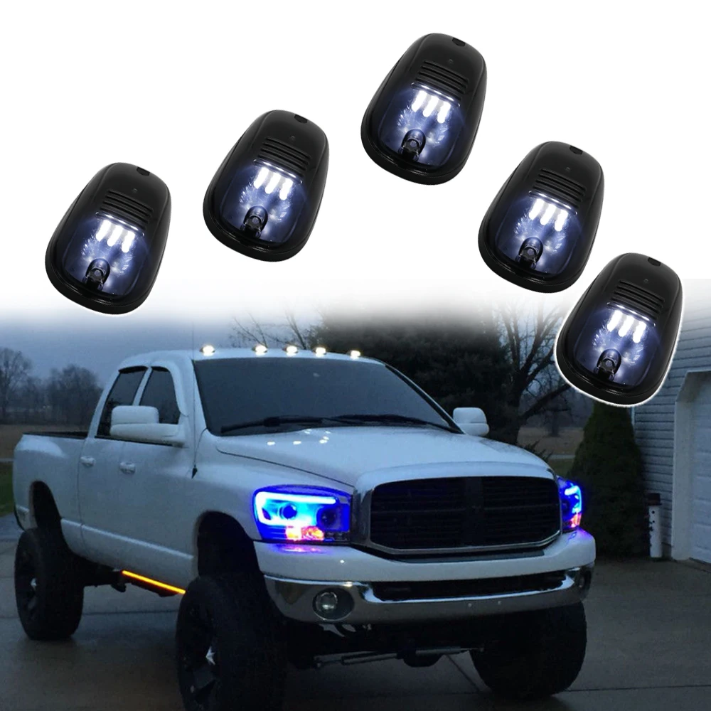 Us 246 18 Offnew Products 5pcs Amber White Car Roof Marker Lights Lamp For Jeep Truck Suv Ford F150 Dodge Ram Cab Roof Marker Running Lights In