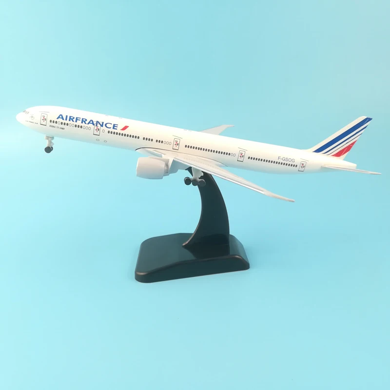 Alloy Boeing B777 Air France F-GFPA Airplane model 14cm Aircraft Toy Gift 