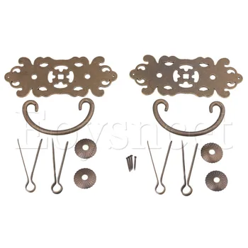 

2 x 11.7x6cm Bronze Cabinet Swing Drop Pull Handles with U-Shaped Needle\