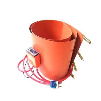 

125*1740*1.5mm silicone drum heater for oil barrel 110v 1000w digital thermostat on wire 1500mm lead wire