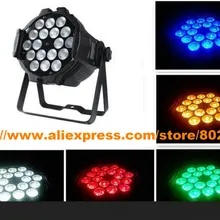 Дизайн(6 шт./лот) 18*15 Вт RGBAW 5 в 1 светодиодный Par 64 светодиодный сценический свет оптом и в розницу светодиодный Par Can