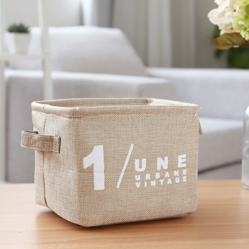 صندوق تخزين المنزل القطن الكتان الملابس سلة الصدرية ربطة العنق الجوارب صندوق تخزين حقيبة الغسيل سلة تخزين ملابس