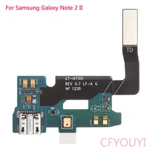 Для samsung Galaxy Note 2 GT-N7100 N7105 I317 I605 USB зарядное устройство док-станция порт разъем гибкий кабель