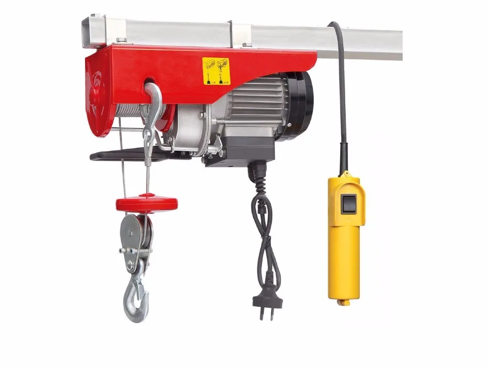 Electric Hoist Winch Lifting Engine Crane Garage Hanging Cable Lift Hook 200KG