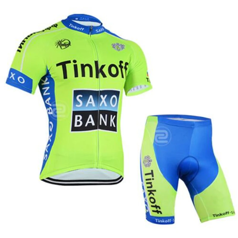 Новинка, Saxo Bank, Tinkoff, командная одежда для велоспорта, Джерси, наборы, MTB, для велосипеда, дышащие шорты, одежда, велосипедный костюм, 9D гель - Цвет: Pic Color