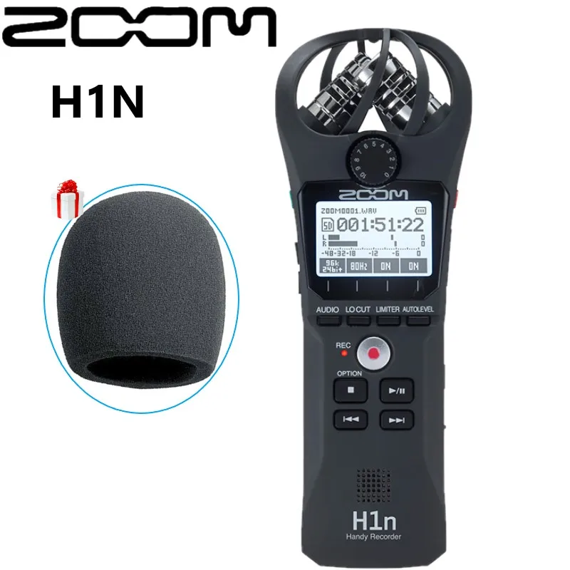 

Updated ZOOM H1N Pen Handy Recorder Digital Audio Recorder Stereo Microphone for Video Interview DSLR Camera Recording