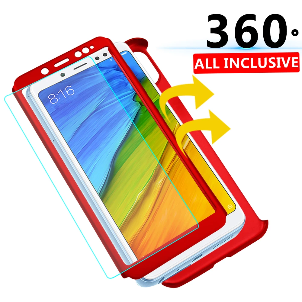 

360 Degree Protection Hard Cases For Xiaomi Redmi 3S Note 3 4 4X 5 Pro Shockproof Full Cover For Redmi 4A 4X 4 Prime Phone Shell