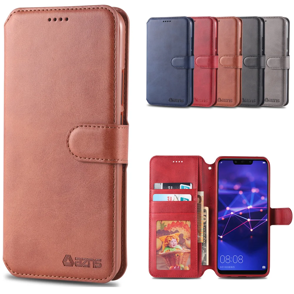 

Luxury Leather Wallet Case For Samsung Galaxy A7 2018 Silicone Cover With Card Holder Stand Flip Case For Coque Samsung A7 2018