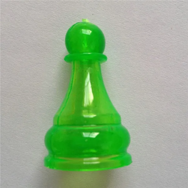 50 шт Размер 3,2*1,8 см прозрачные пластиковые шахматные пешки детали для настольной карточной игры Аксессуары для настольных игр 5 цветов - Цвет: Зеленый