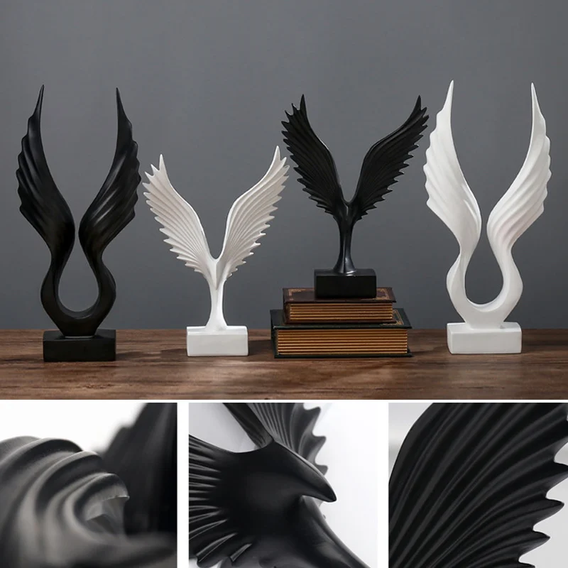 

Roc Bird Resin Desk Ornament Spreads Wings Shape Decor Crafts for Home Office Hogard