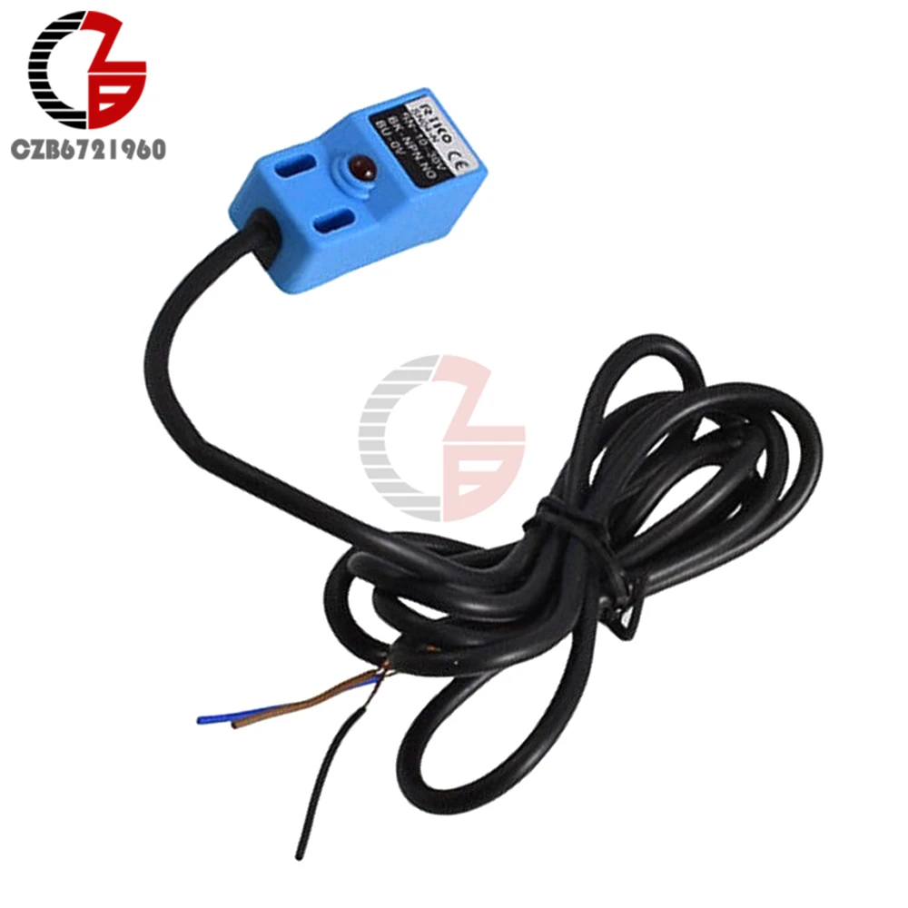 Синий SN04 N 4 мм индуктивный датчик обнаружения NPN NO DC 10 30 в|npn no|npn dcnpn proximity sensor |