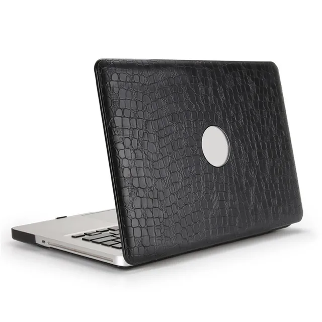 Crocodile Pattern Laptop Case Cover for Macbook Air Pro Retina 11 12 13 15 PU Leather Hollow