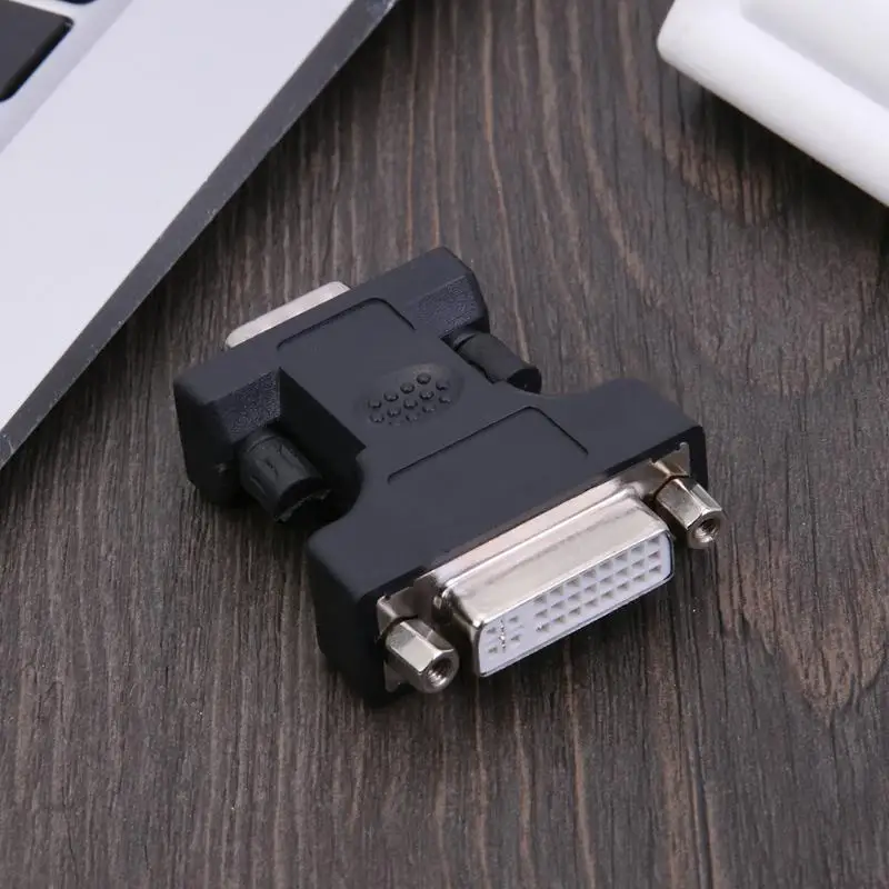 Разъем адаптера кабеля 24 + 5Pin DVI гнездо к 15Pin VGA папа удлинитель адаптер разъем