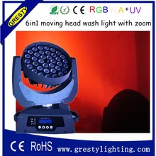 DMX DJ сценическое освещение 36x18 Вт RGBWA уф мыть светодиодный движущийся головной свет