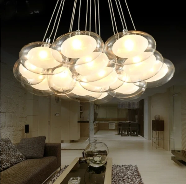 1 7 10 Heads Cord Pendant Lamp Oval Clear Ball Lighting 1 7 10 Heads Cord Pendant Lamp Oval Clear Ball Lighting Gl Shades Eggs Decorative For Restaurants In Lights From