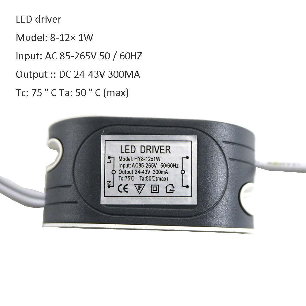 Светодиодный драйвер Трансформаторы Вход AC85-265V 1 Вт-50 Вт светодиодный внешний драйвер постоянной Питание для Светодиодный свет DF